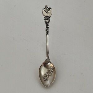Sterling Silver Easter Chick Egg Demitasse Spoon Made By Barstow & Williams